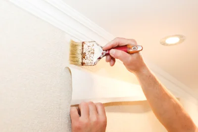 Pose de papier peint à Uzech — revêtements muraux et toiles de verre